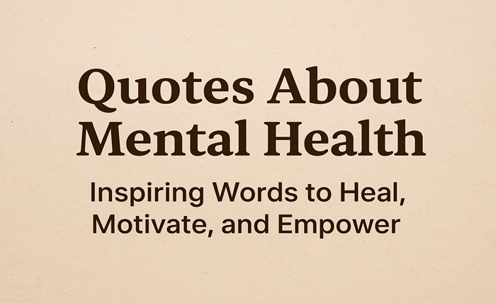 quotes about mental health