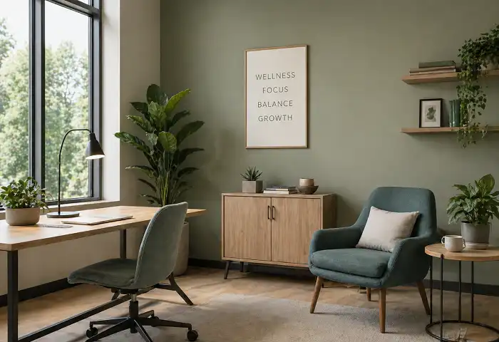 calming workplace mental health design