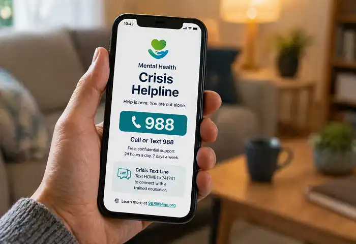 mental health crisis support phone line