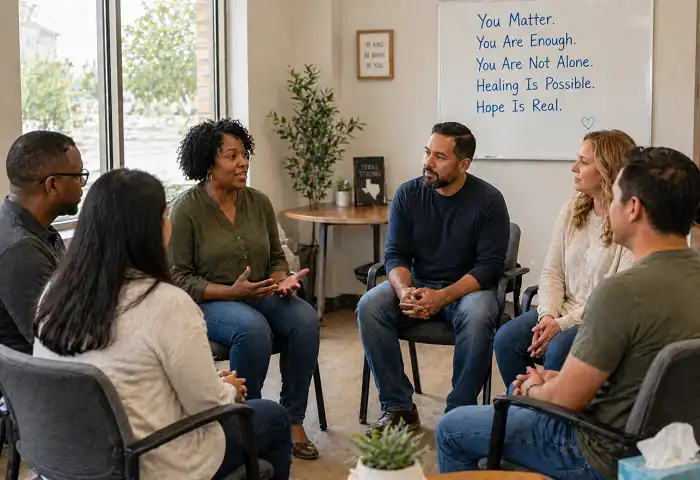 mental health support group community session