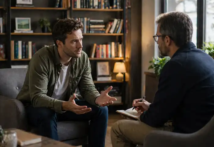 therapy scene in mental health movie
