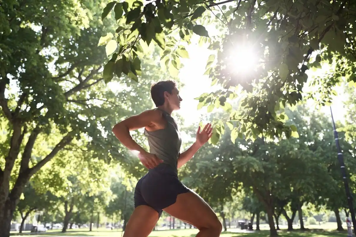 Person practicing 10x health habits including exercise and clean eating