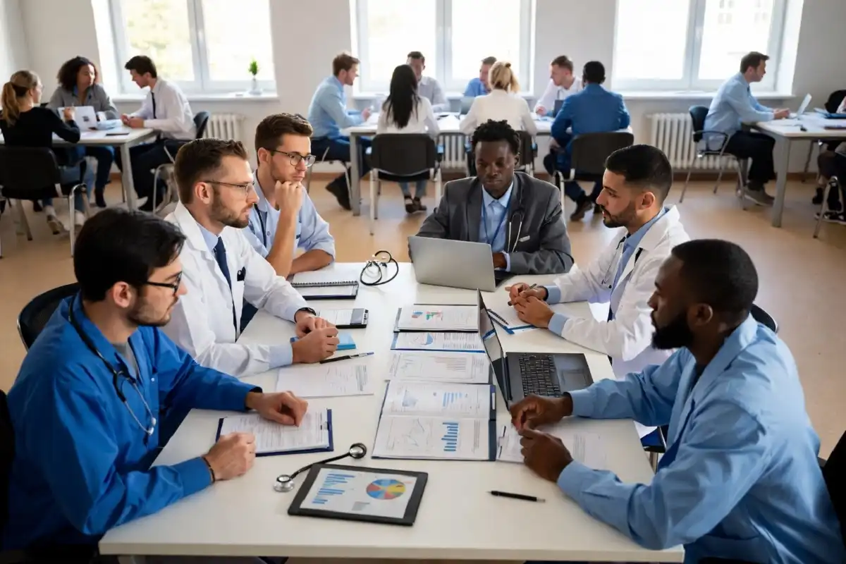 Atrius Health specialty care team during a medical review