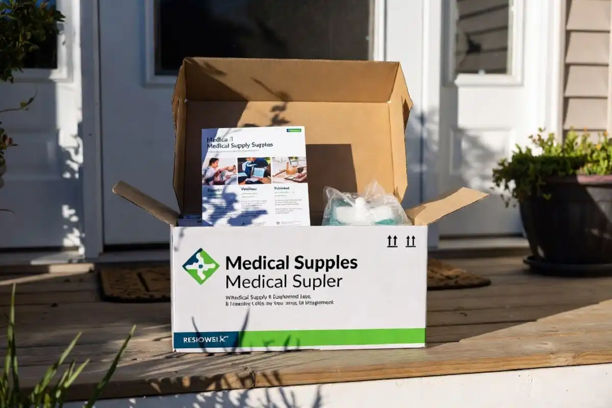 Brello Health medication package delivered to home doorstep