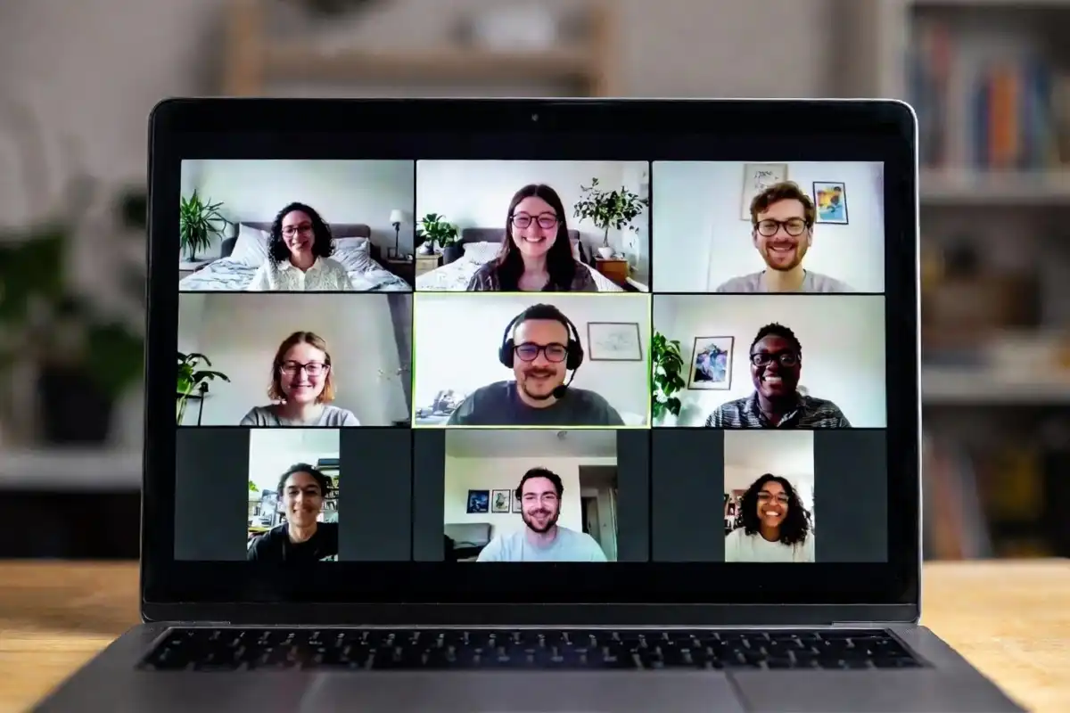 Young adults participating in a Charlie Health virtual group therapy session