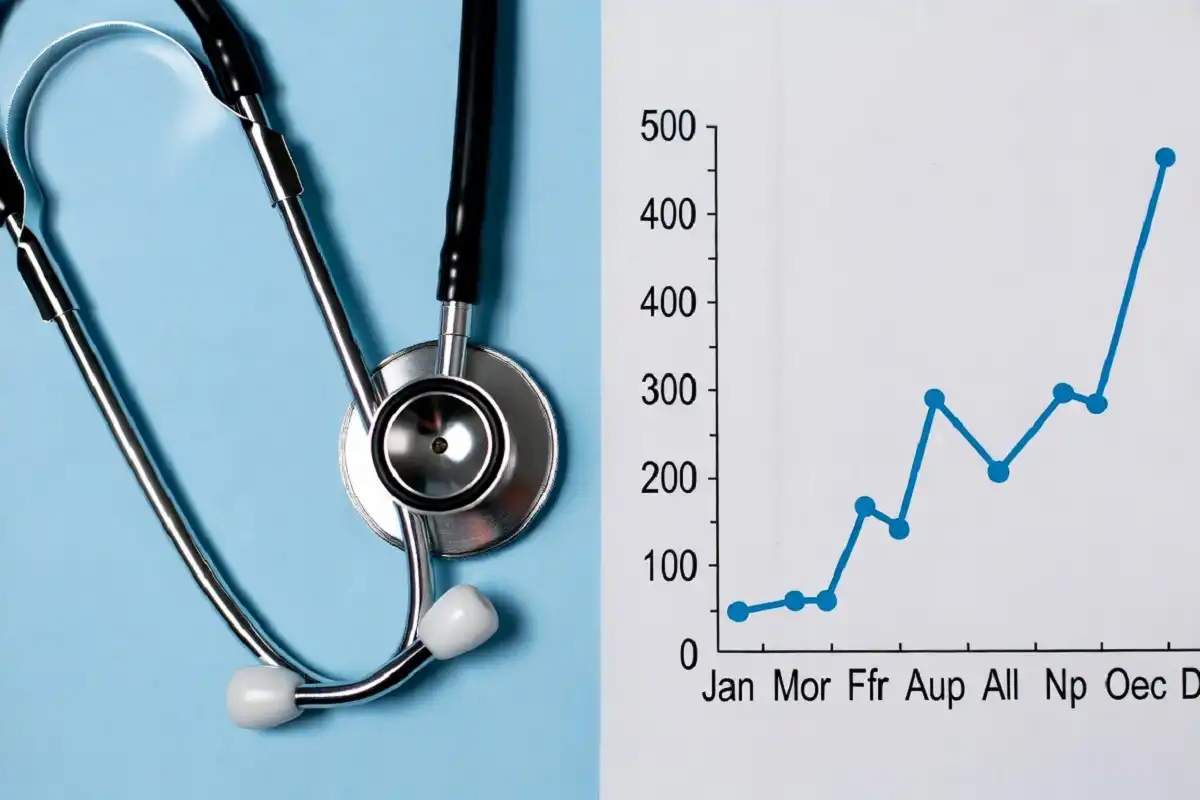 Healthcare and investment symbols representing the managed care stock market landscape