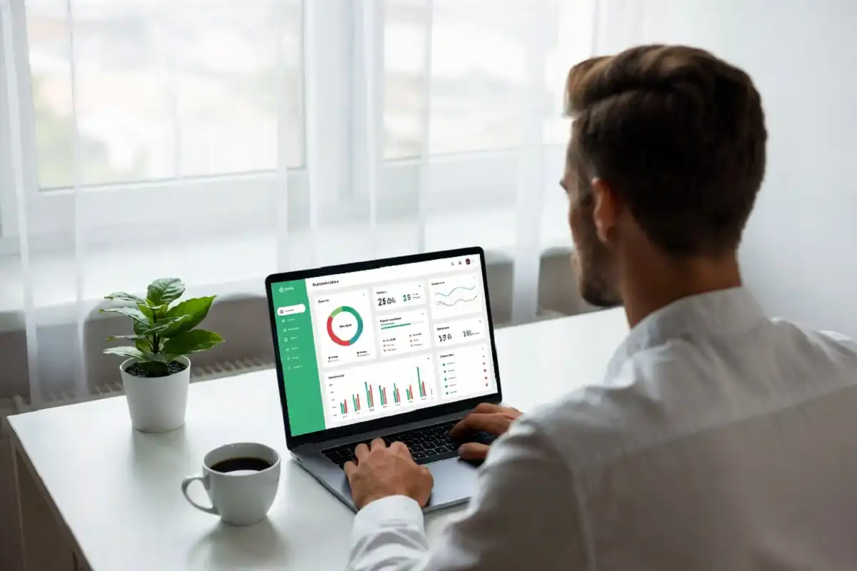 A person reviewing their Function Health biomarker results on a modern laptop dashboard