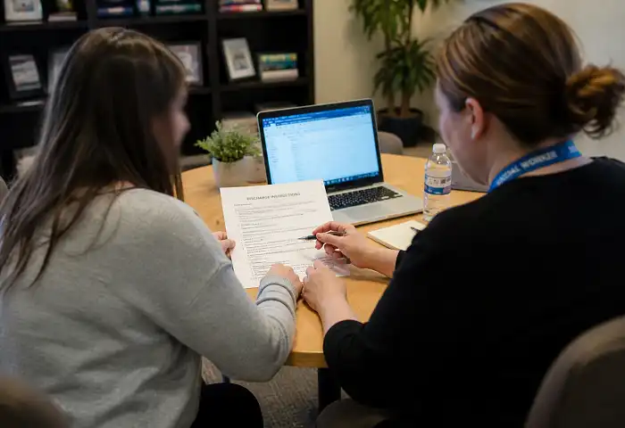 Mental health discharge planning meeting