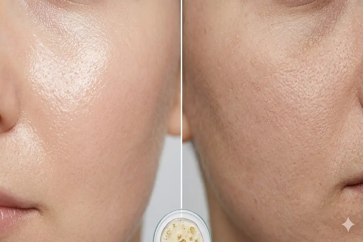 Side-by-side view of healthy skin after following a consistent Zo Skin Health routine