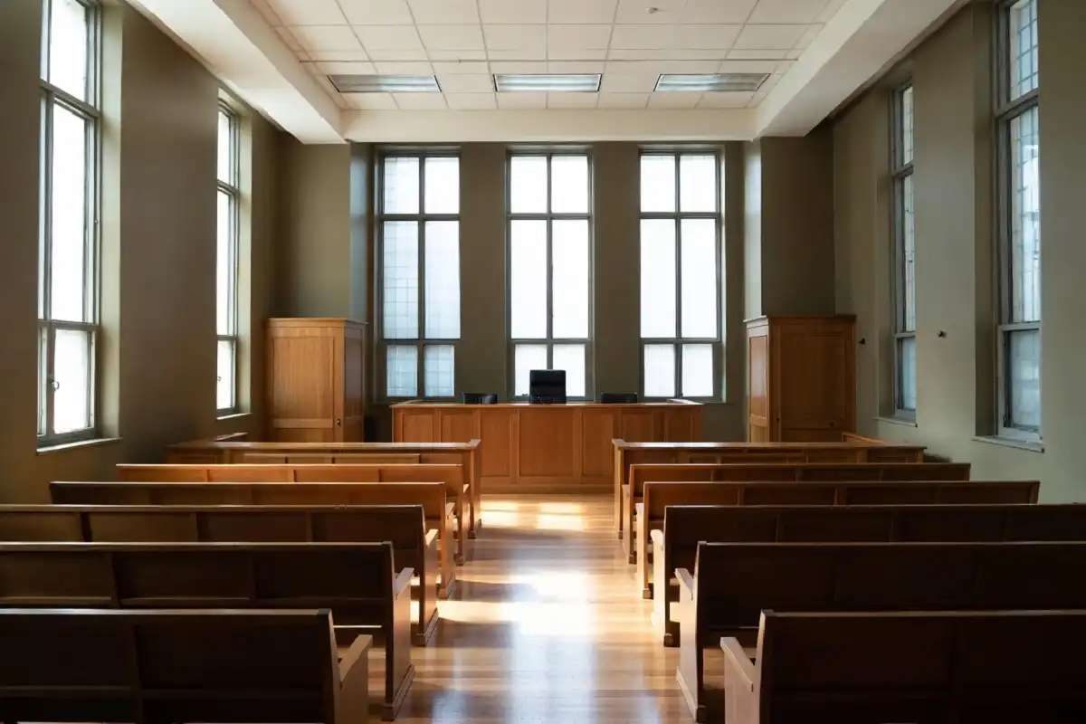 Derek Rosa case explained with a calm empty Florida courtroom